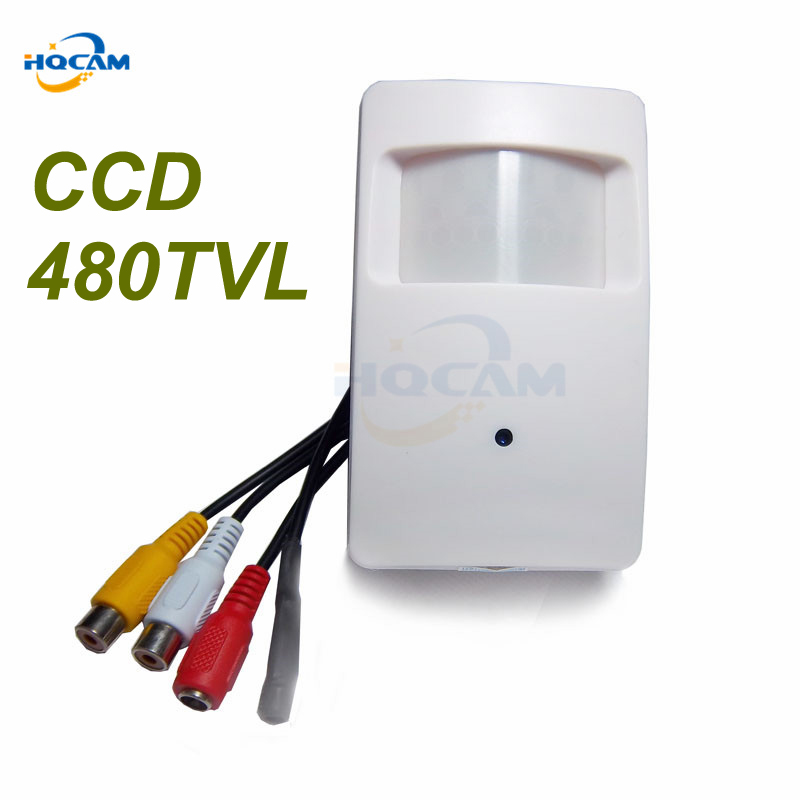 

HQCAM SONY CCD 480TVL Pir Motion Detector CCD Camera for Sony mini camera Covert PIR for Support microphone
