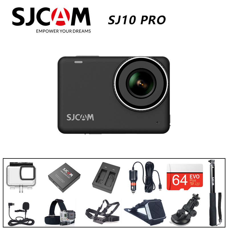 

Original SJCAM SJ10 Pro Action Camera Supersmooth 4K 60FPS WiFi Ambarella H22 Chip Sports Video Camera 10m Body Waterproof DV