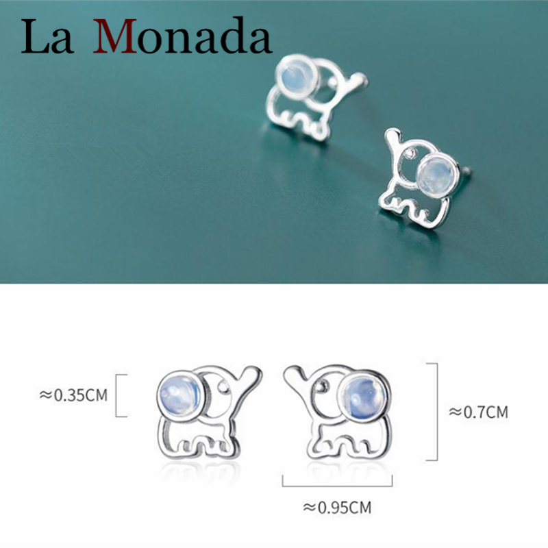 

Creative Design Hollow Elephant Stud Earrings Sterling Silver 925 Small Tiny Ears Anti allergy Jewelry for Girls Kids