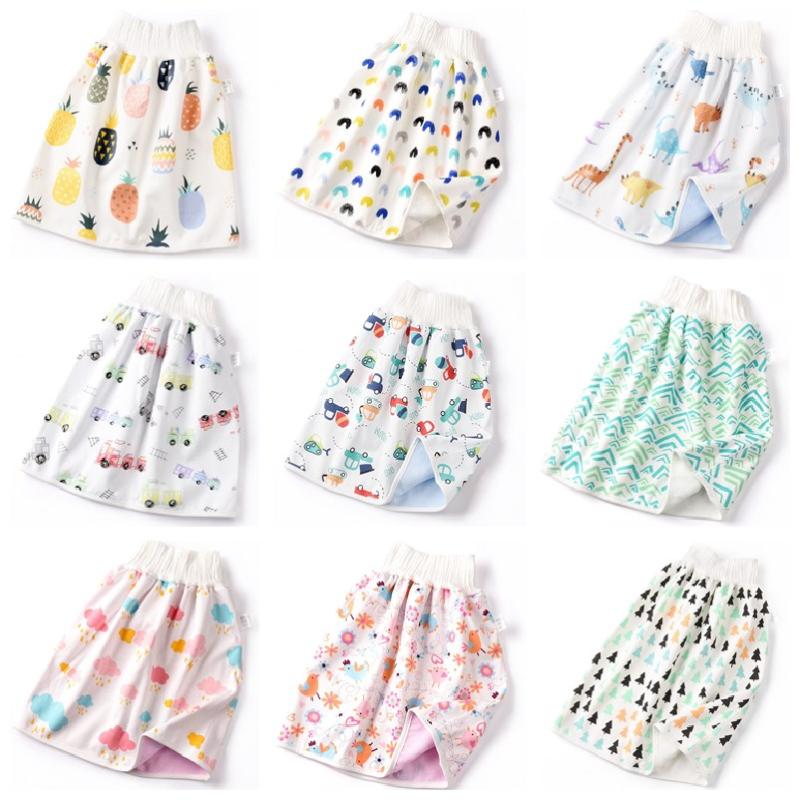 

New Baby Diaper Skirt Infant Waterproof Toilet Training Pants Anti-Urine Bed Wetting Night Urine Artifact Children Cotton Diaper, A8