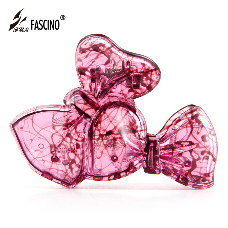 

2020 New Fashion Cute Bow Bowknot Resin Hair Claw Clips Accessories Hairgrips For Women Girls Hair Crab Clamp Tiara (LG820032)