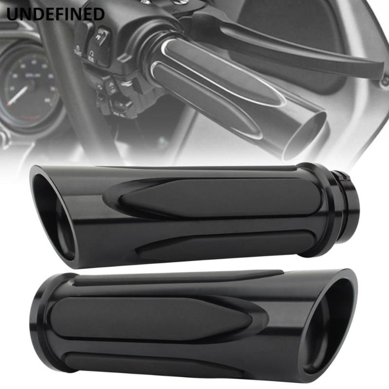 

25mm Motorcycle Hand Grip Cover CNC Handlebar Grips For Touring Road King Sportster Dyna Fat Boy 95-15 Softail Slim XL