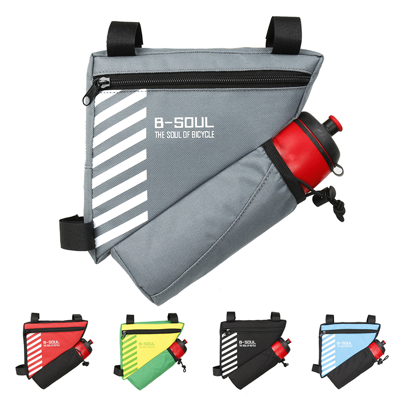 

Waterproof Triangle Bike Bicycle Bag Cycling Front Bag Bicycle Pouch Frame Bags Bicycle Accessories (Not Include Water Bottle