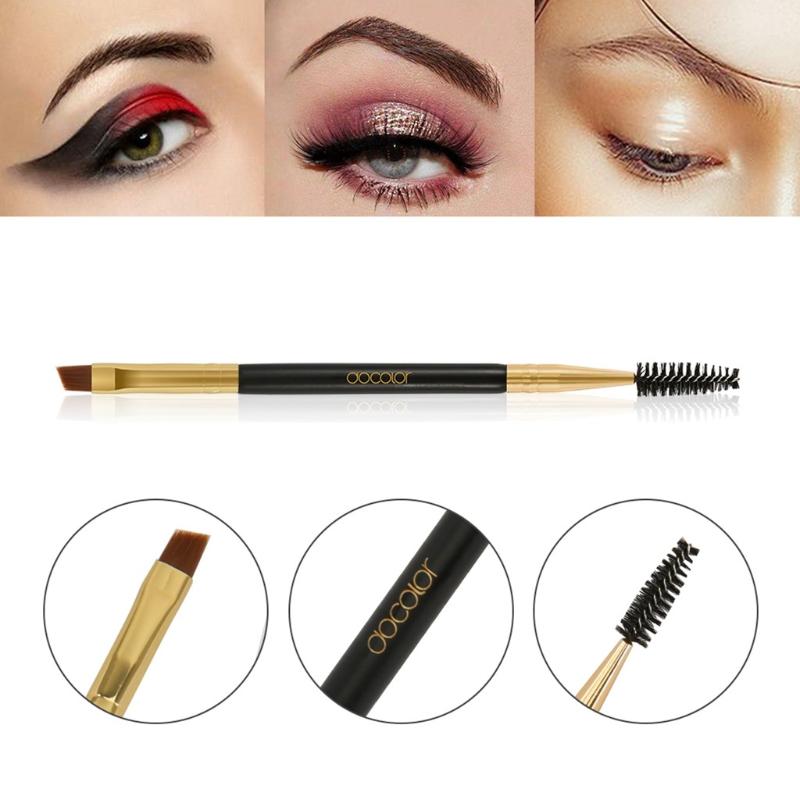 

1Pcs Makeup Brushes Professional Double Head Stereo Eyebrow Brush Black Eyelash Brush Eye Shadow Tools Maquiagem L58
