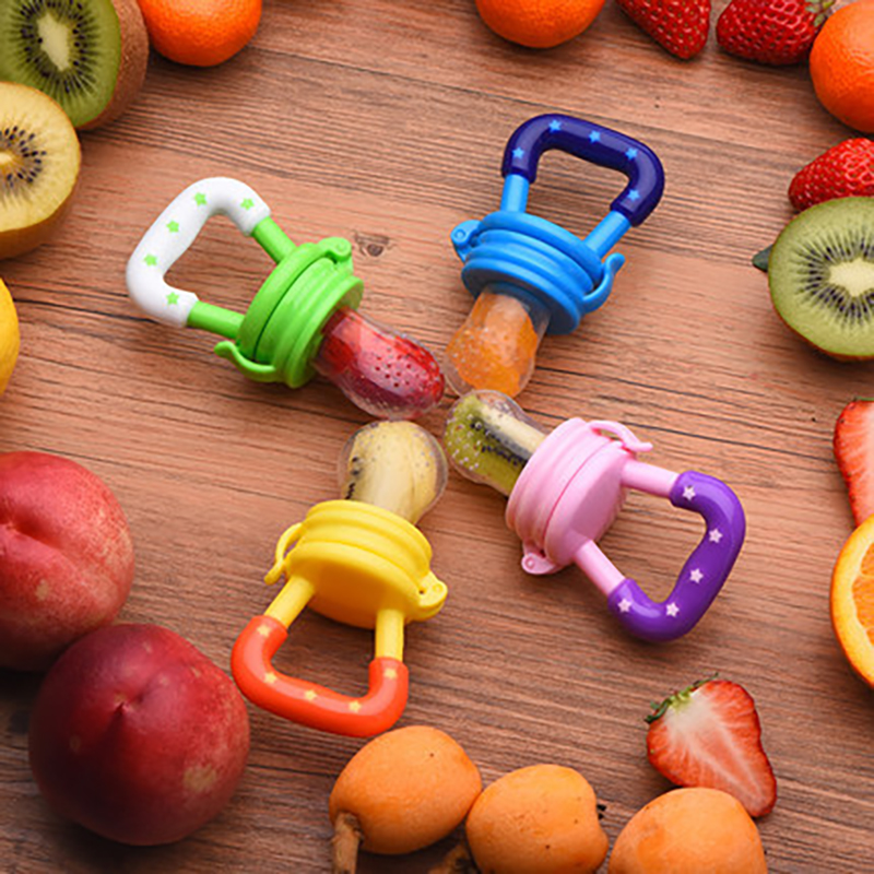 

1Pcs Fresh Nibbler Baby Fruit Feeder Nipples Feeding Safe Baby Supplies Nipple Teat Pacifier Bottles