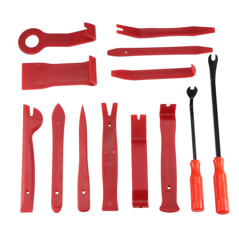 

Universal Panel Removal Open Pry Tools Kit 13pcs Car Dash Door Radio Trim Set Window Molding Fastener Clip Trim Removal Tool
