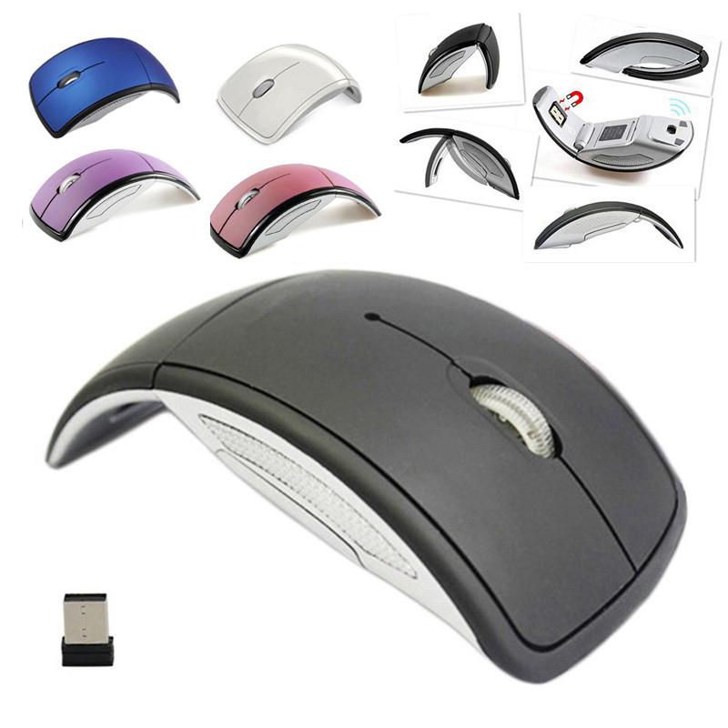 

Wireless Mouse 2.4G Computer Mouse Foldable Travel Notebook Mute Mini Mice USB Nano Receiver for Laptop PC Desktop Gamer