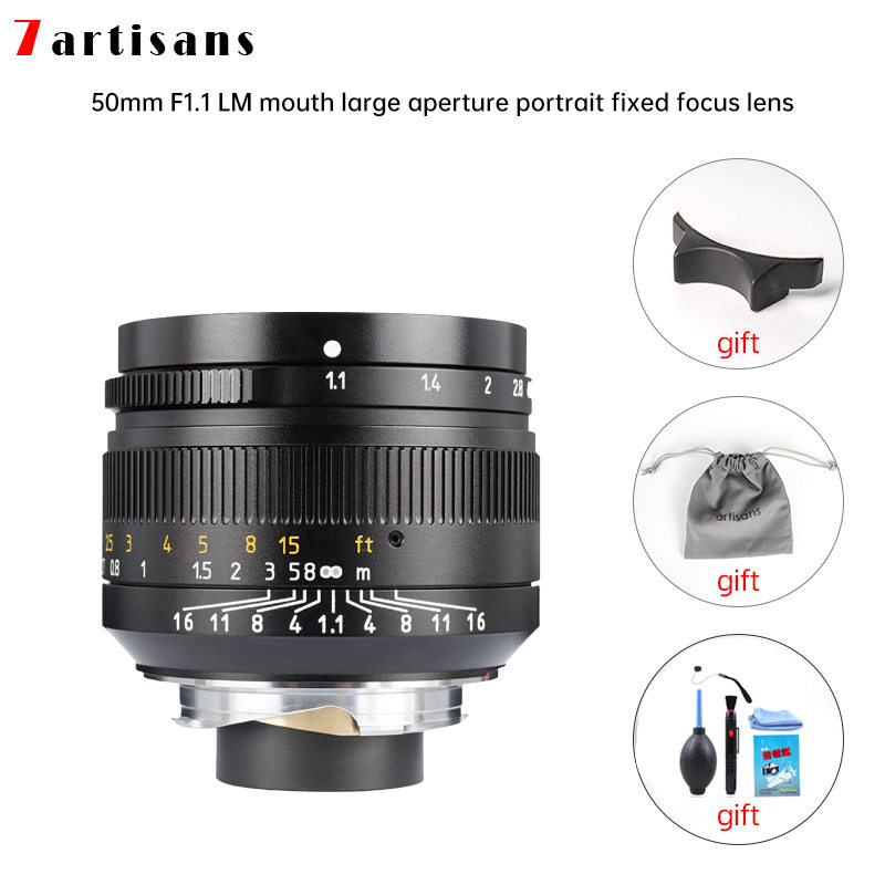 

2020 new HOT Lentes 7 Artisans 50mm F1.1large Aperture Paraxial M-mount Lens For Cameras M-m M240 M3 M5 M6 M7 M8 M9 M9p M10