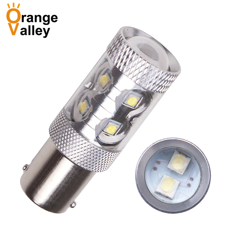 

2Pcs BA15S 1156 P21W LED 10 12 16 SMD 2828 Car LED Auto DRL Turn Signal Light Reversing lamp, As pic