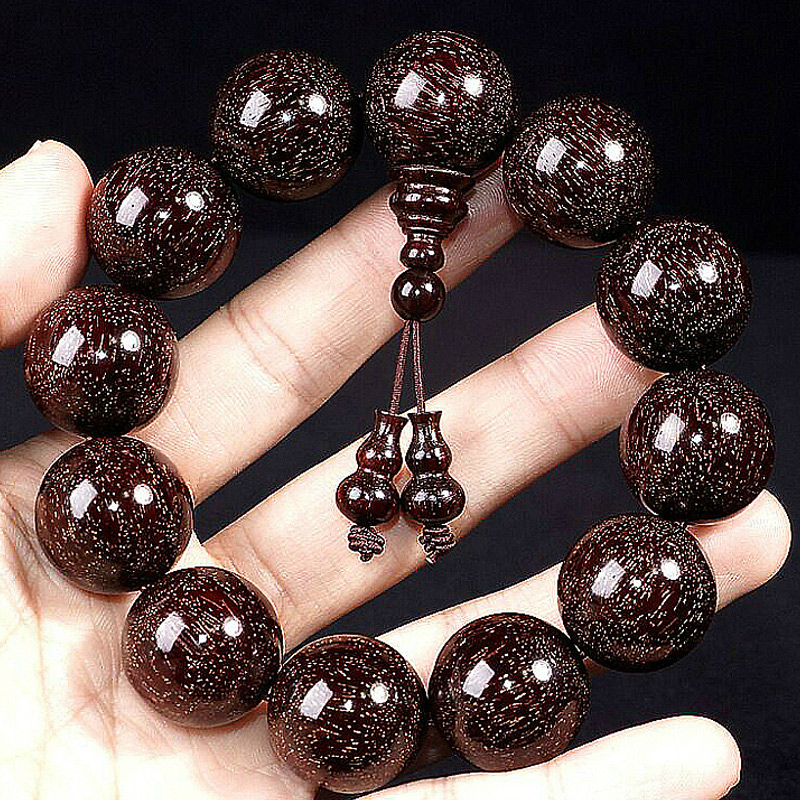 

autograph authentic lobular red sandalwood hand string 2.0 8 mm108 beads bracelet old men and women