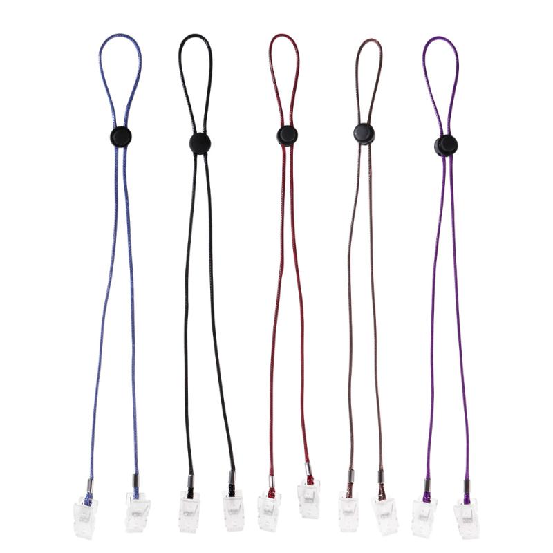 

BESTONZON 5Pcs Napkin Clip Napkin Bib Chain Flexible Lanyard Holder