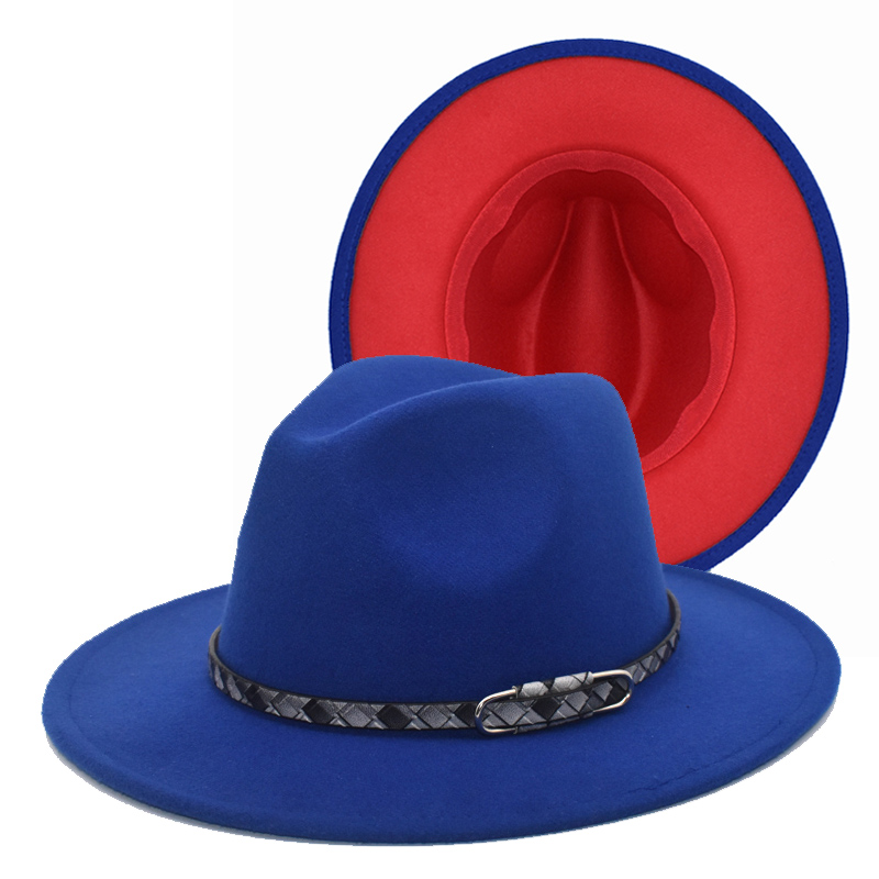 

Elegant Ladies Autumn And Winter Imitation Wool Hat Harajuku Style Hat High-Top Jazz Male Panama F75, Black