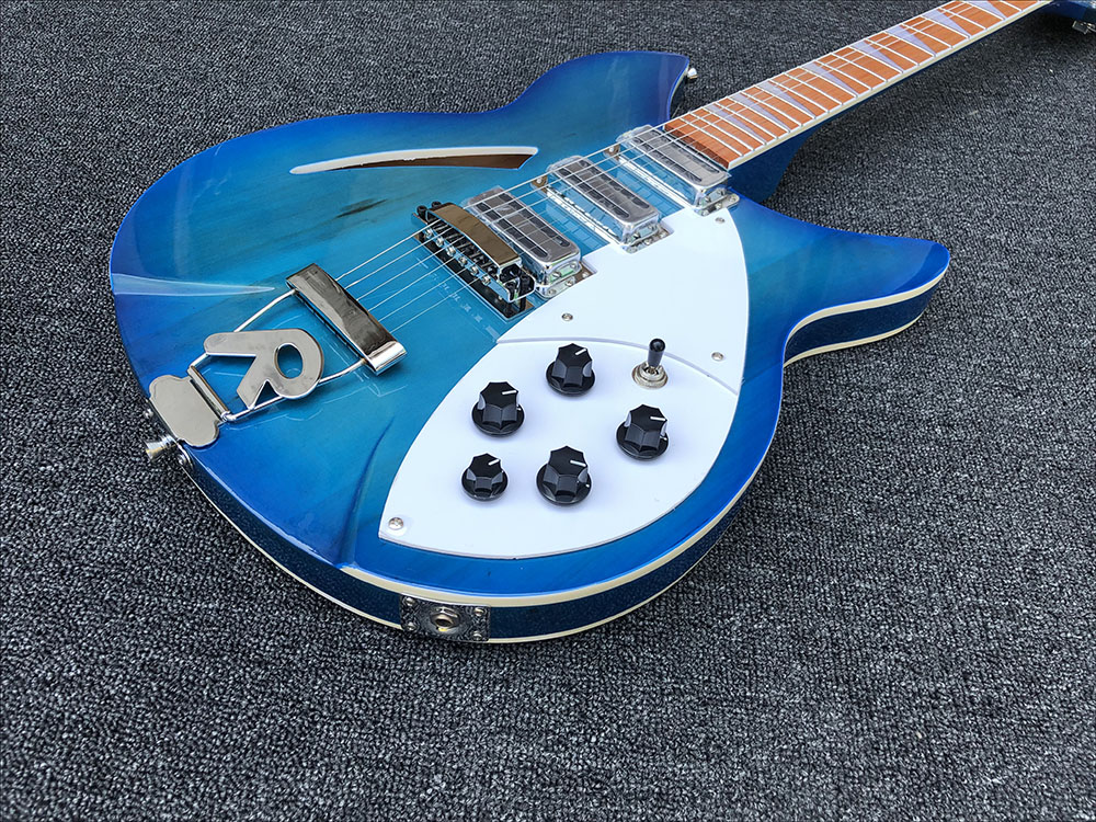 

2019 High quality 6 String Electric Guitar, Ricken 360 Electric Guitar,Blue Burst body with Rosewood fingerboard,free shipping