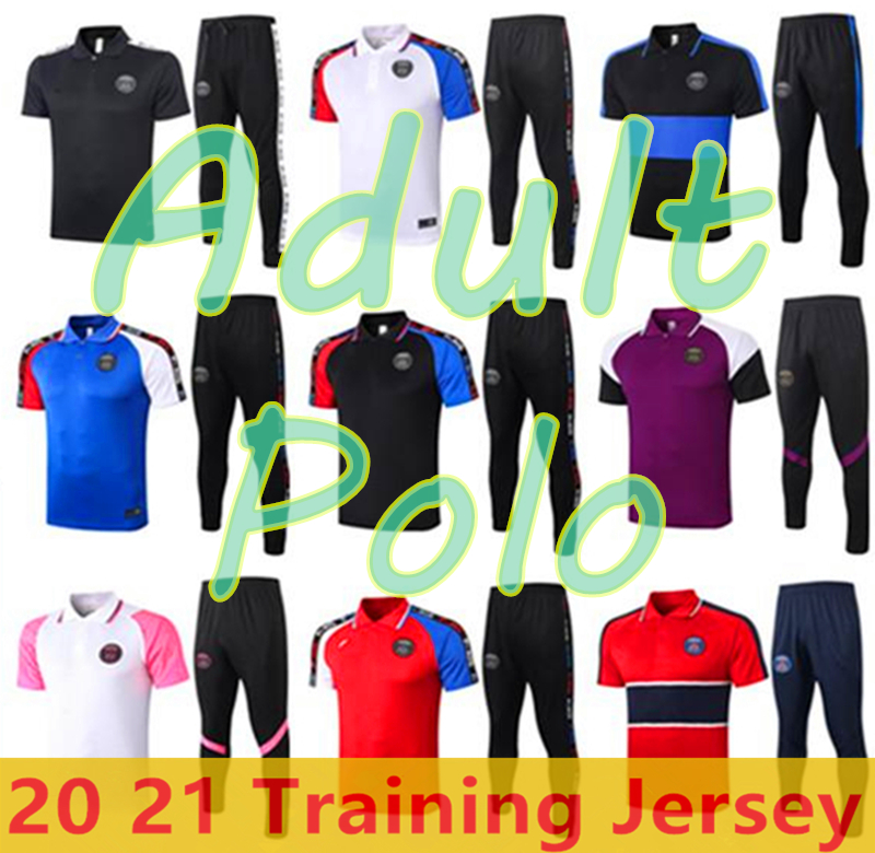 

Paris Polo 20 21 Paris kit mbappe tracksuit 2020/2021 paris air Soccer polo Jd Survetement football Polo training suit sportswear jodan kit, Black