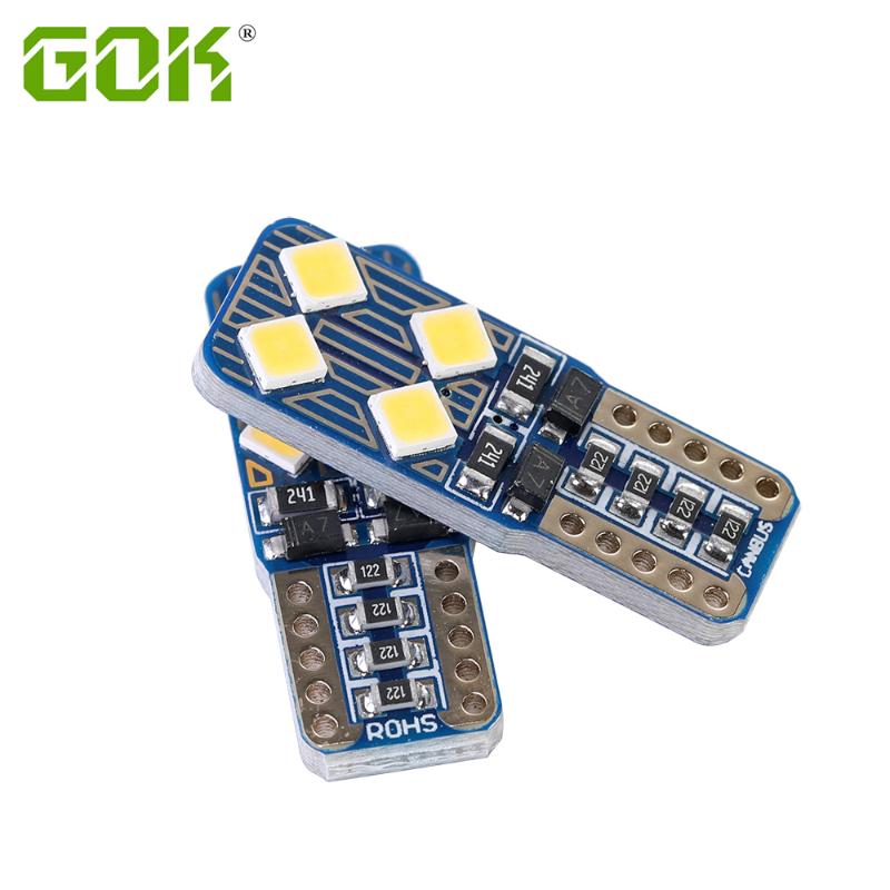 

10Pcs T10 Led Canbus 8smd 3030 Led w5w Bulbs 168 194 Car Interior Lights Signal Lamp Dome Reading License Plate Light Auto 12V, As pic