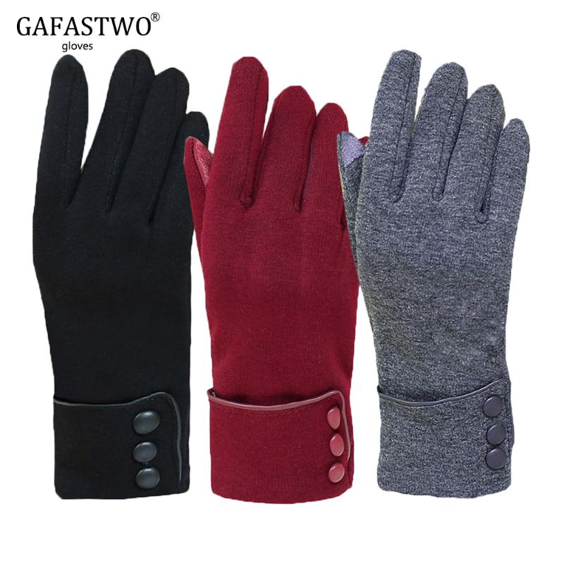 

New Winter Cycling Warm Plus Velvet Gloves Ladies Fashion Not Falling Velvet Touch Screen Gloves