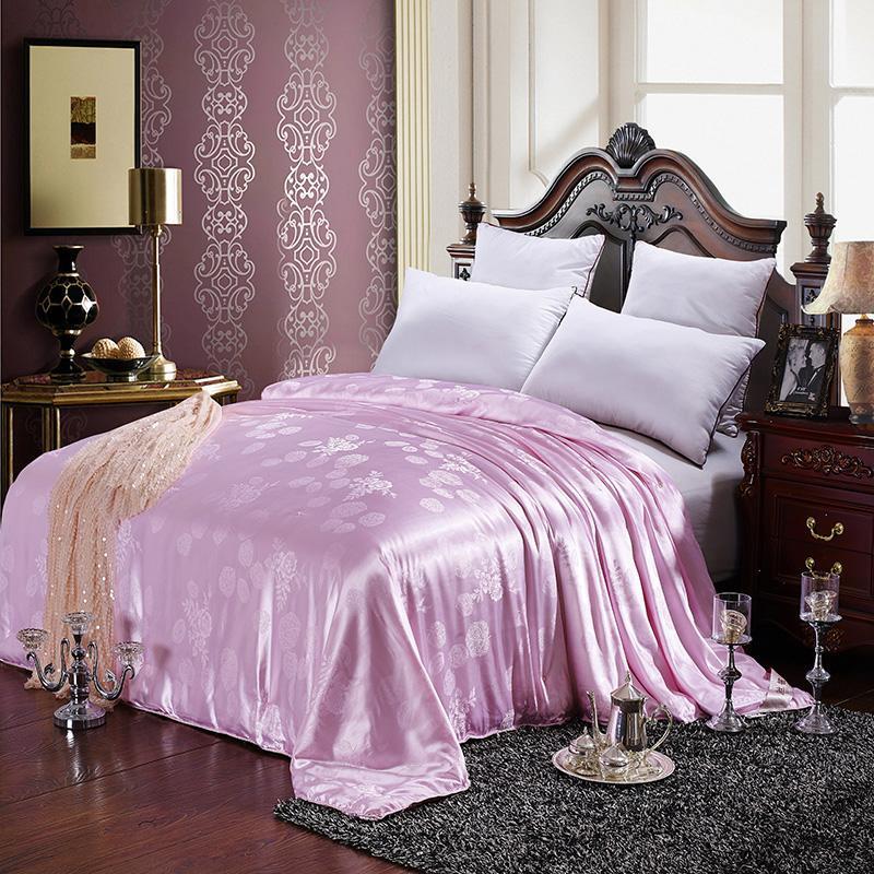 

Comforters & Sets 32 Luxury Mulberry Silk Filling Twin/Queen/ Comforter Bedding Set Throw Blanket Quilt Duvet For Winter Double Size, As pic