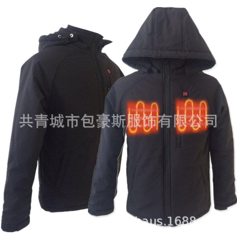 

Fever Clothing Winter Hooded Warm Jacket Motorcycle Racing Suit Fever Mountaineering Ski Suit, Black and white with pattern