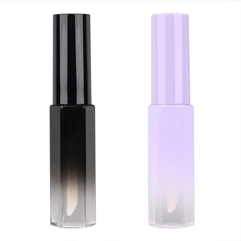 

5 Pieces Gradient Empty Lip Gloss Tube Lip Glaze Containers Plastic Refillable Bottle Container With Brush Wand