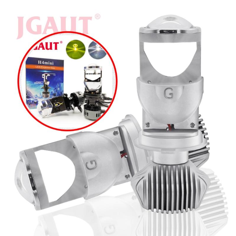 

JGAUT Car Lights H4 LED Headlight motorcycle lamp 3000K 6500K White Yellow mini projector lens Automoblies Bulb Hi/Lo Beam 12V