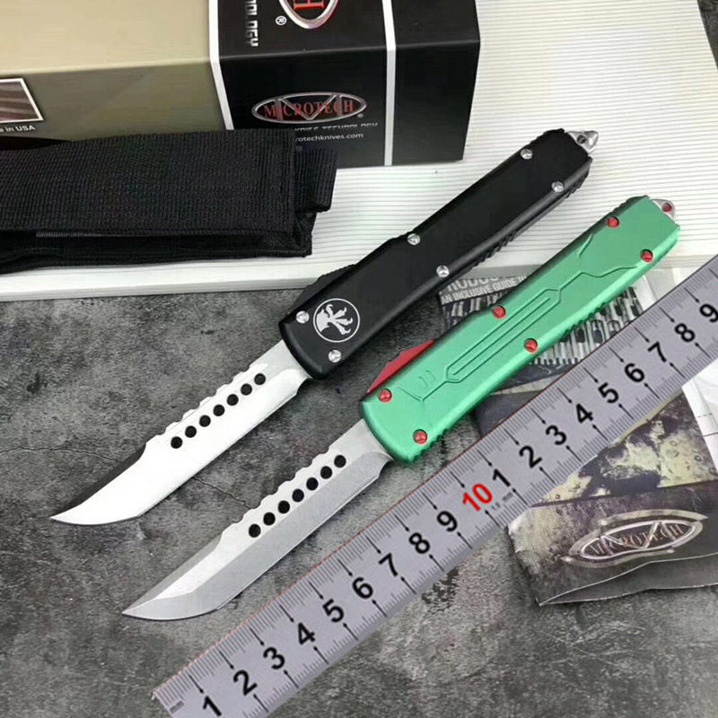 

Special !Automatic Microtech Ultratech Bounty Hunter automatic knives UT85 UTX85 UTX70 D2 Blade Halo V Outdoor Camping Knives EDC tool