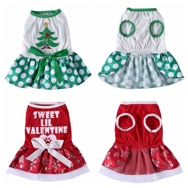

Pet Polyester Cute Skirts Small Medium Dogs Puppies Christmas Cosplay Costume Pet Pajamas Chihuahua Clothing