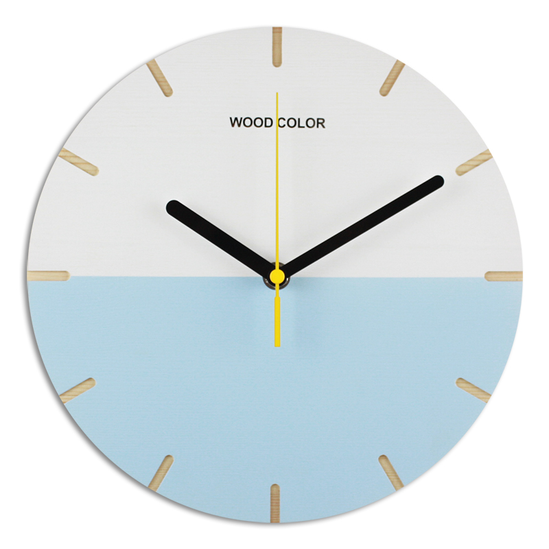 

Personality Silent Wall Clock Fashion Lovely Bedroom Wooden Wall Clock Creative Minimalist Duvar Saatleri Home Decor DD50WC