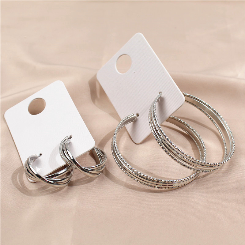 

Chic Circle Geometric Round Big Hoop Earring for Women Jewelry Fashion Punk Meta Jewelry Bijoux Minimalist Circle Earrings