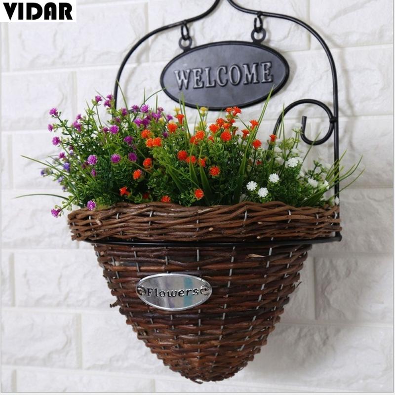 

VIDAR Nordic Simulation Plant Plastic Flower Rose Flower Ornament Vase Arrangement Living Room Table Decoration