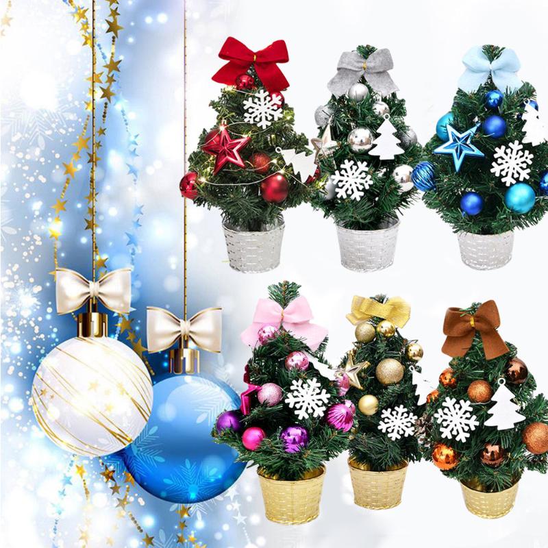 

Artificial Tabletop Mini Christmas Tree Decorations Festival Miniature Tree Holiday Party New Year Gift Merry Christmas