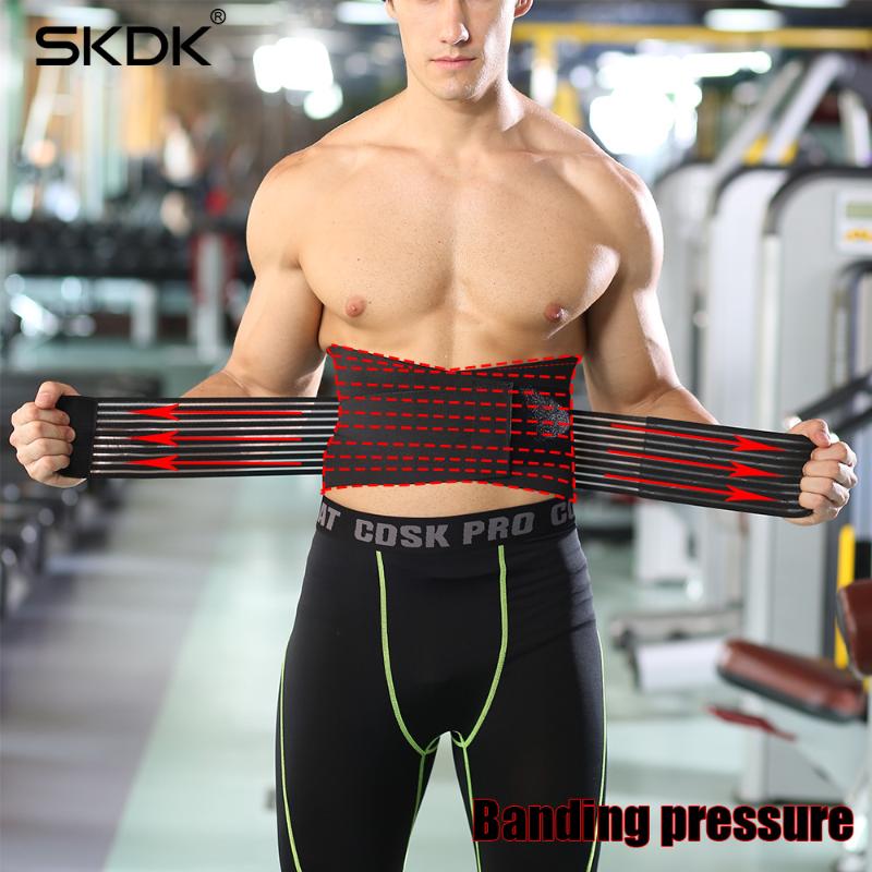 

profession Sports waist support Protection belt Back waist sweat belt Fitness squat weightlifting, Black