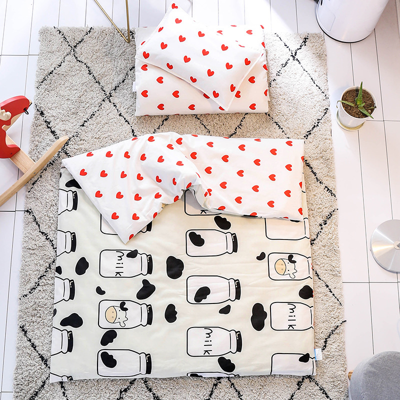 

Cotton bedding for children 3 piece set, White