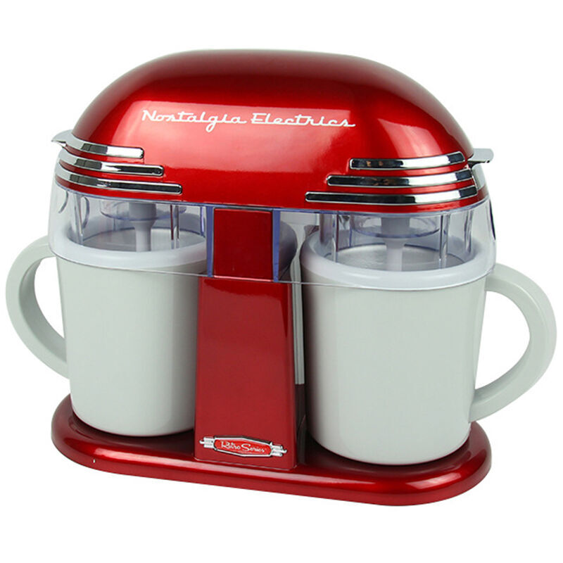 

Double Cone Electric Ice Cream Maker Classic Children's Ice Cream Machine Home Automatic Icecream Machine for Kids Home DIY