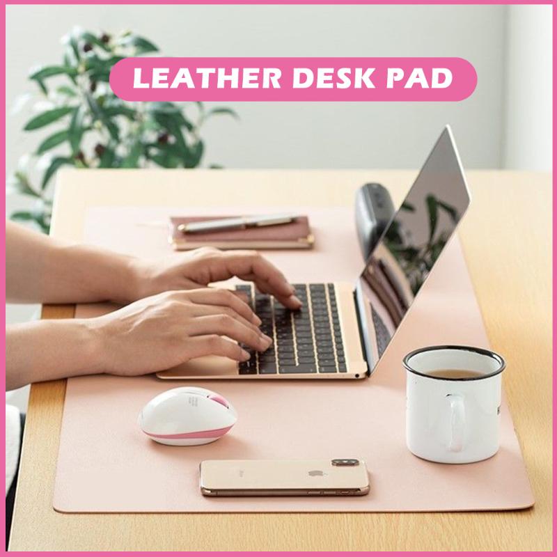 

Desk pad waterproof laptop pad large mouse writing solid color leather student desk