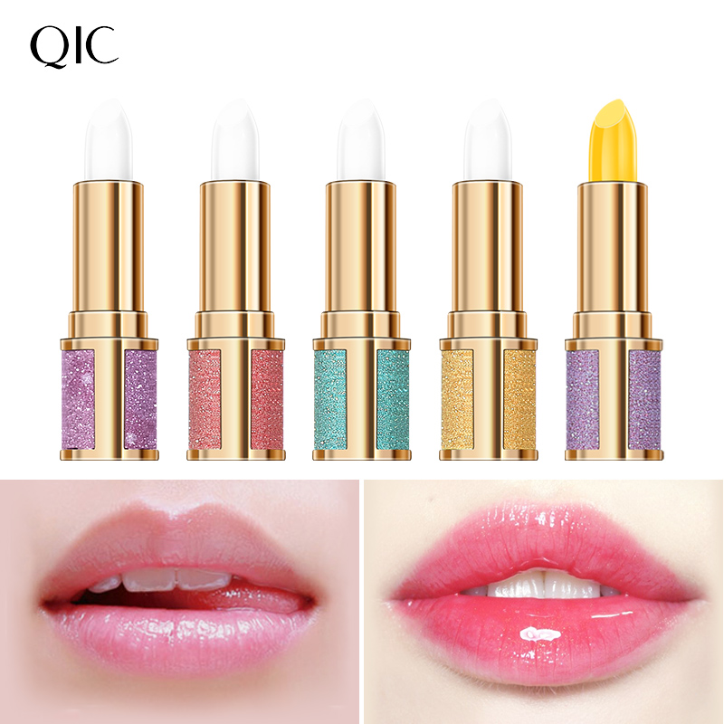 QIC Fruit Flavor Lip Balm Moisturizer Natural Nutritious Hydrating For Autumn and Winter Repairing Thermochromic Makeup Waterproof Lip Balm-image-588508874