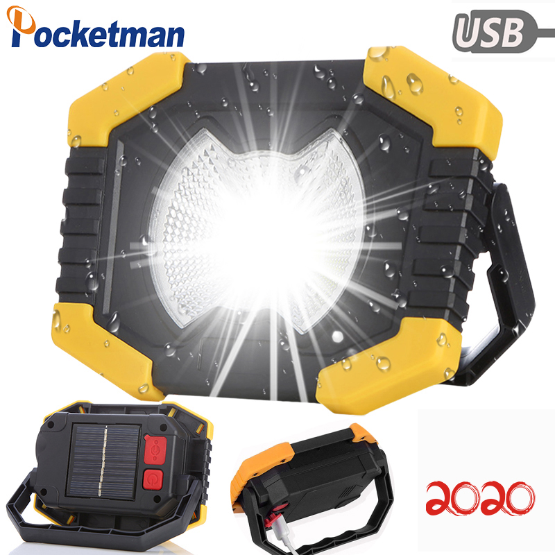 

Portable 100W Led Work Light Rechargeable 180 Degrees Adjustable Lanterns With Built-in Battery Spotlight Outdoor Camping Lamp