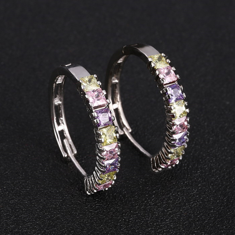 

Hoop & Huggie MINHIN Silver Color Earring For Women Zircon Graceful Earrinsg Wedding Jewelry Fashion Statement Earrings