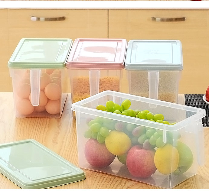 

Egg storage box Kitchen Transparent Storage Box Grains Beans Sealed Organizer Container Refrigerator Boxes