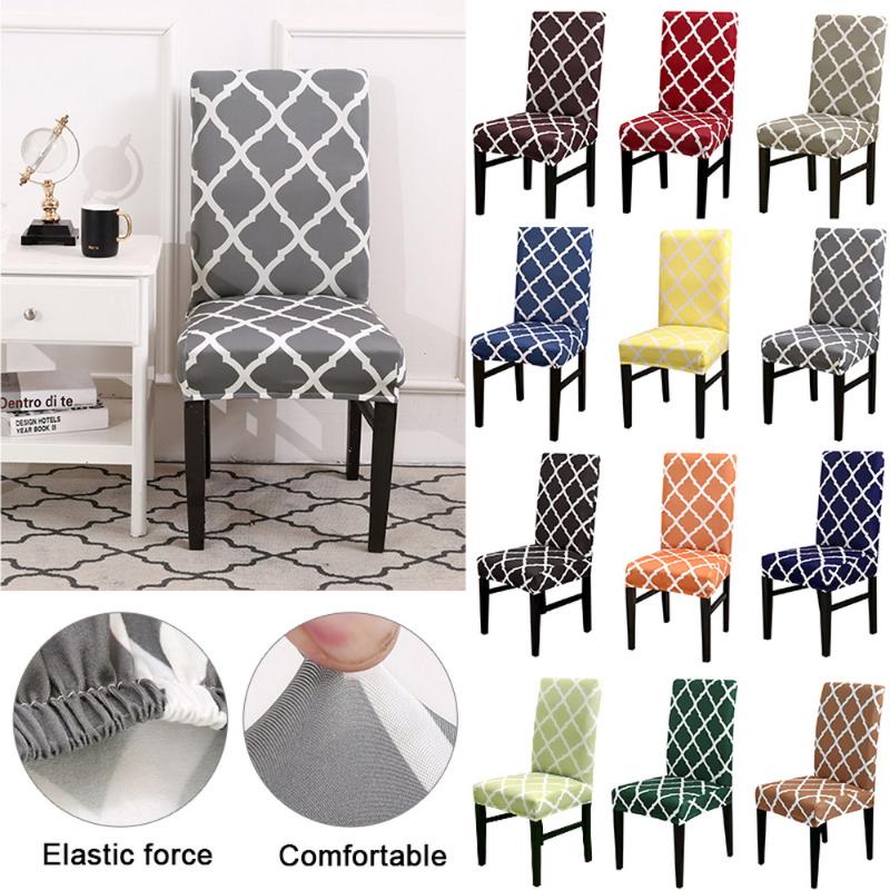 

1/2/4/6Pcs Stretch Seat Chair Covers Printed Chair Cover Spandex Slipcovers For Dining Room Wedding Banquet Hotel