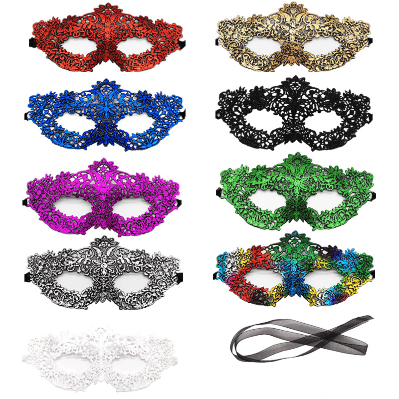 

Lace Sexy Mask Women Eye Face Mask Masquerade Eye Masks Decorations Halloween Party Masks Multi Color New Style Lace Mask HHE1434