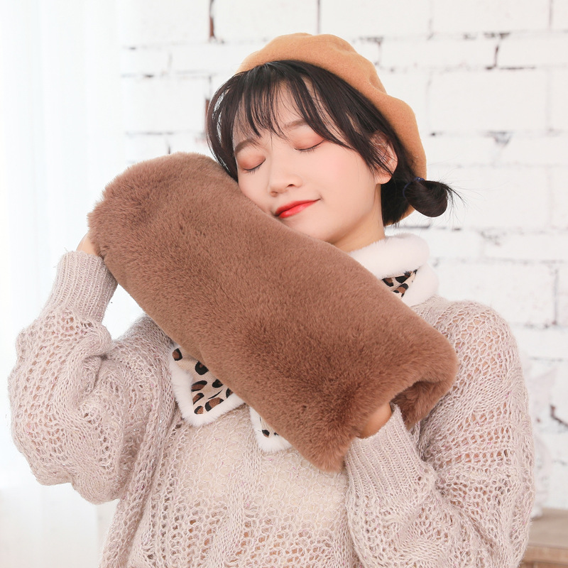 

310 Imitation Fur Solid Color Hand Warm Fur Cover Hands Hairy Velvet Hand Warm Bag Autumn and Winter Pillow Warmer