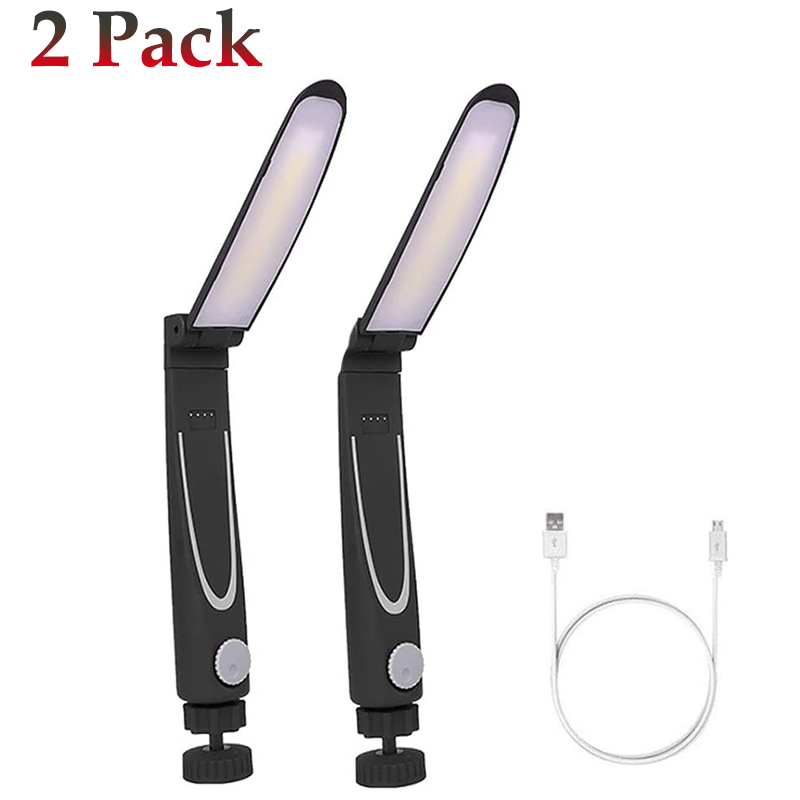 

USB Work Light Rechargeable LED Inspection Light Portable COB Work Lamp with Magnetic Base Foldable Hand Lights For Repair