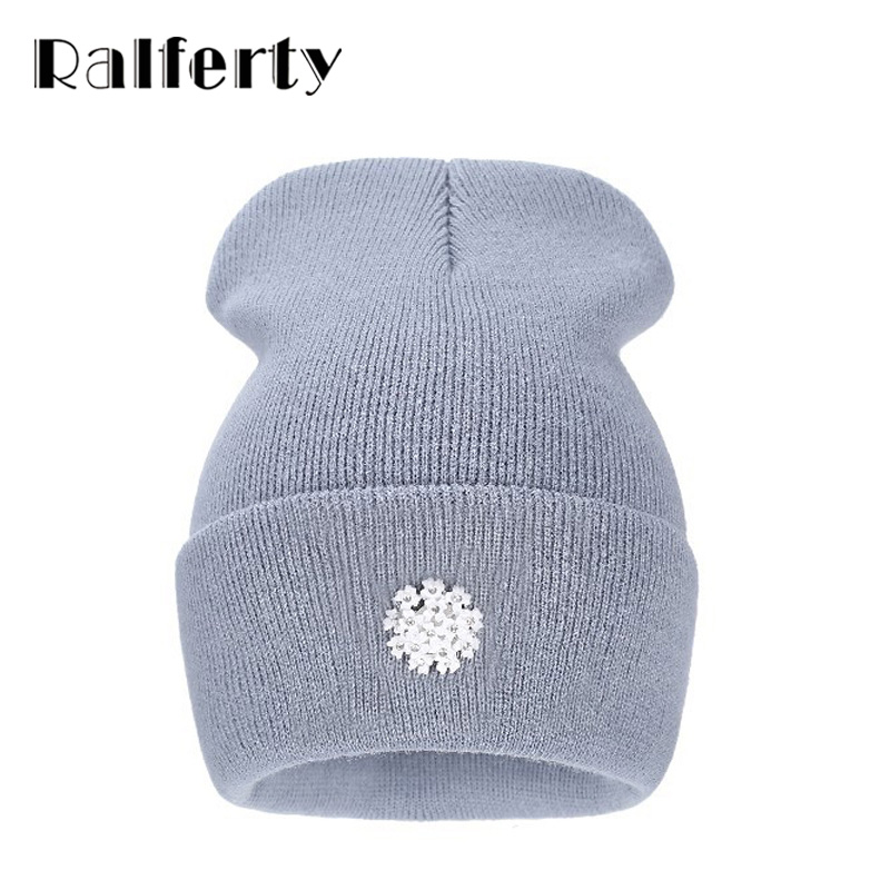 

Ralferty New Fashion Lovely Knitting Wool Acrylic Beanies Hip Hop One Flower Hats for Women Gorros Bonnets Caps Woman Floral Cap, Red