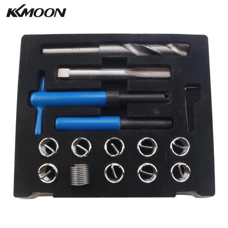 

KKMOON 15Pcs Professional M16 X 2 Thread Repair Kit Helicoil Compatible 16mm Damaged Threads
