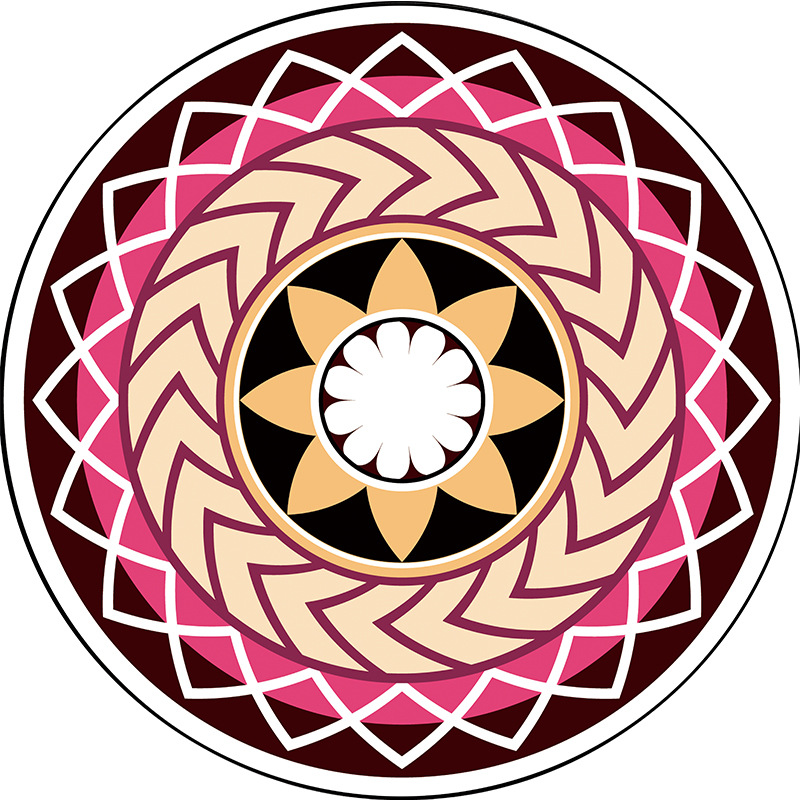 

Carpet And Rugs For Home Living Room Soft Print Funny Round Carpet Non-slip Bedside Mat Play Mat Floor Mats Home Decor, Style 1