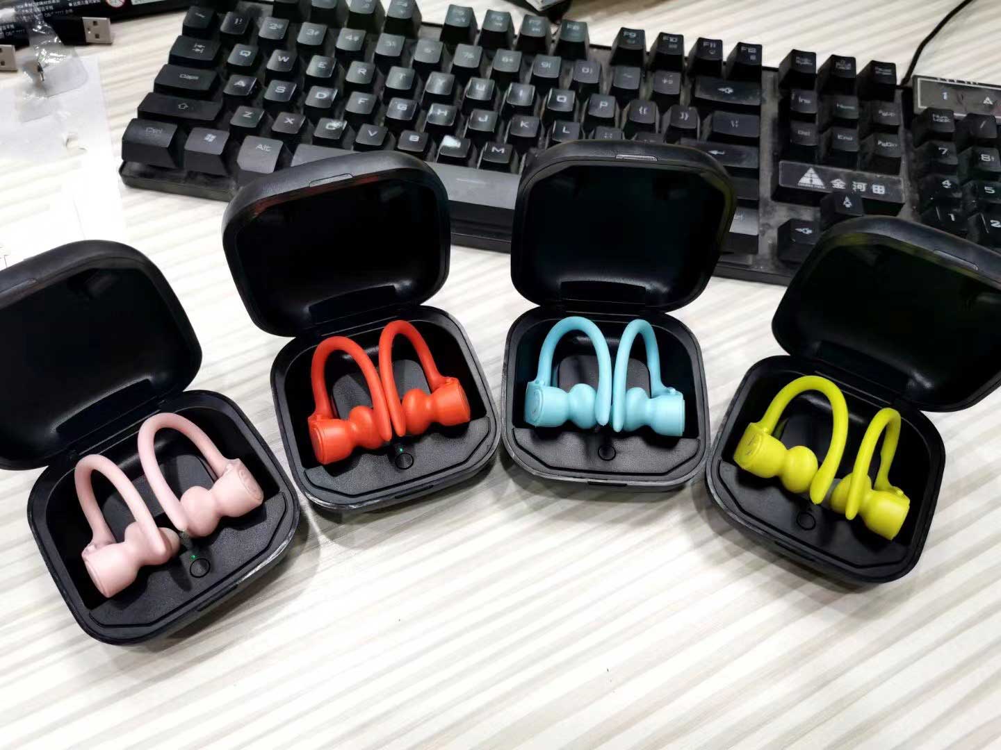 

New Hot Stylist TWS Headphone Wireless Bluetooth Ear Hook earphones Sports style headset 8 color available, White