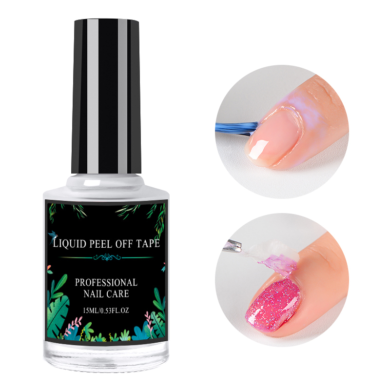 

15ml Anti-freezing Peel Off Nail Art Latex Cuticle Guard pink Cuticle Protector Nail Polish Manicure Art Latex Decorations, J03735