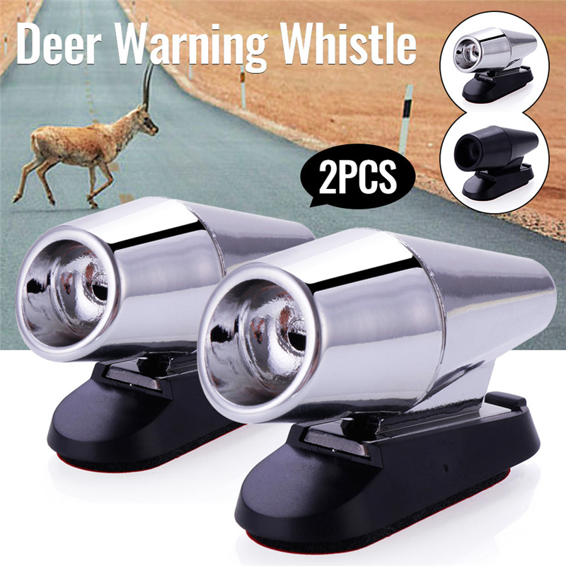 

2Pcs Ultrasonic Car Deer Animal Alert Warning Whistles Safety Sound Alarm