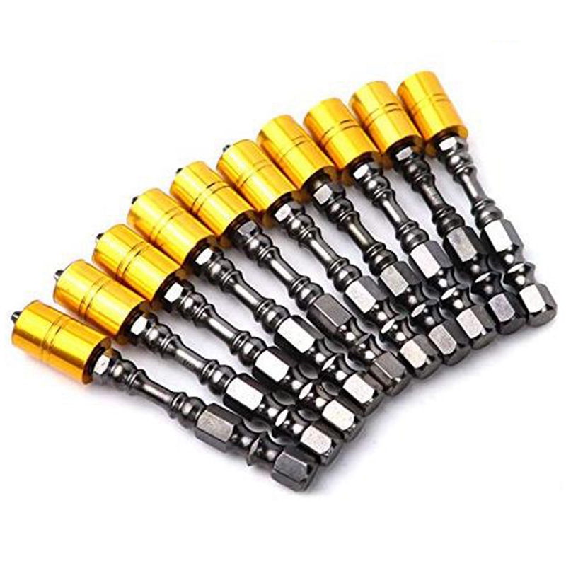 

New 10 Pcs Strong Magnetic Screwdriver Bit Set 65Mm Electronic Screwdriver Bits For Plasterboard Drywall Screw Driver