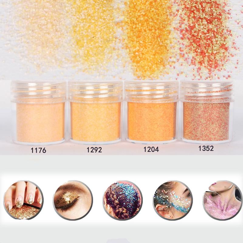 

4 Boxes Fluorescent Sugar Nail Art Glitters Powder Dust Sandy Sequins Iridescent Glitter Decoration Tips Manicure stickerv Hot